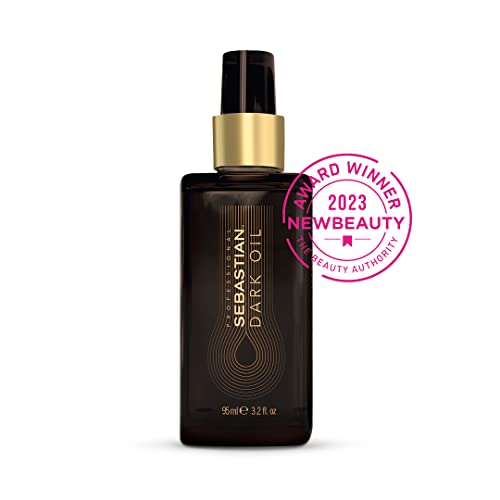 Sebastian Dark Oil applies smoothly to damp hair for quick styling.