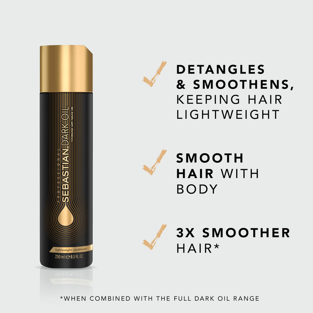 Sebastian Dark Oil: ingredientes jojoba y argán visibles