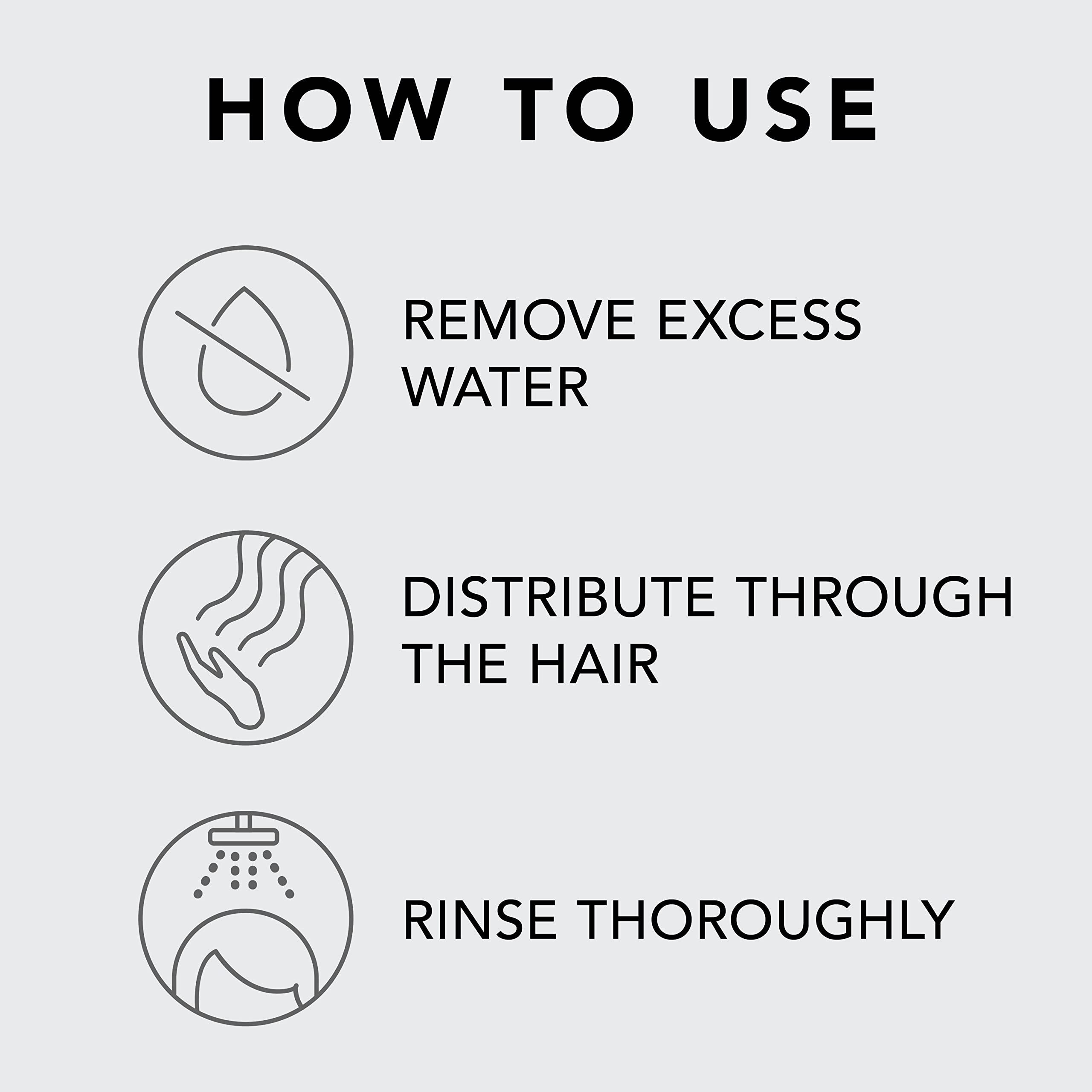 Sebastian Dark Oil conditioner in use detangles hair for a lightweight feel.