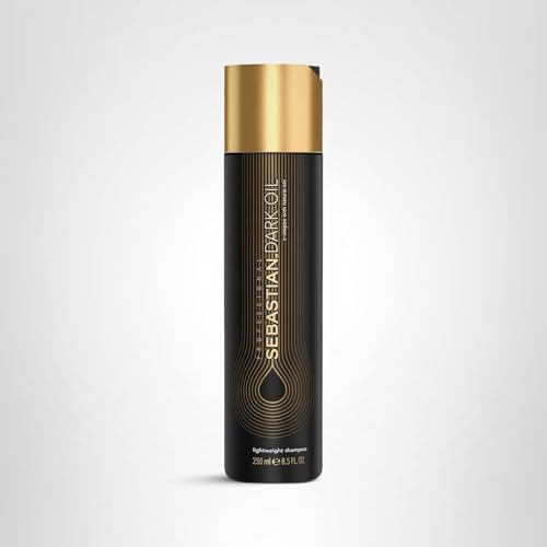 Sebastian Dark Oil Shampoo detailed label suggesting quality and care.