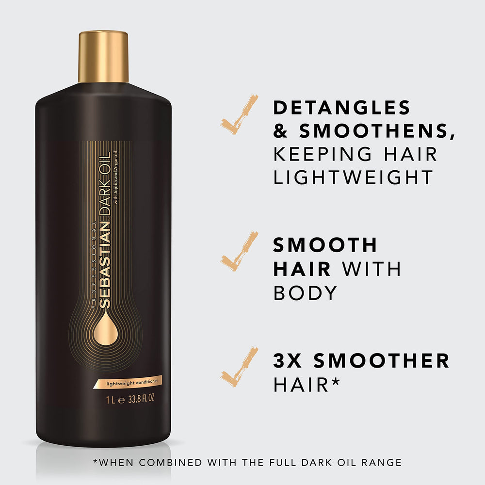Close-up of Sebastian Dark Oil fragrance notes for a luxurious daily scent.