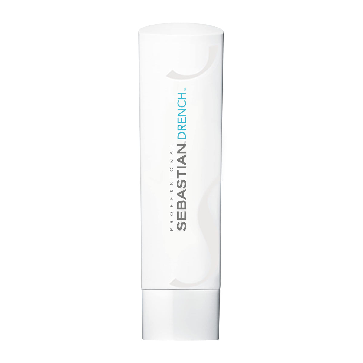 Sebastian Drench conditioner bottle closeup highlighting hydration for dry hair