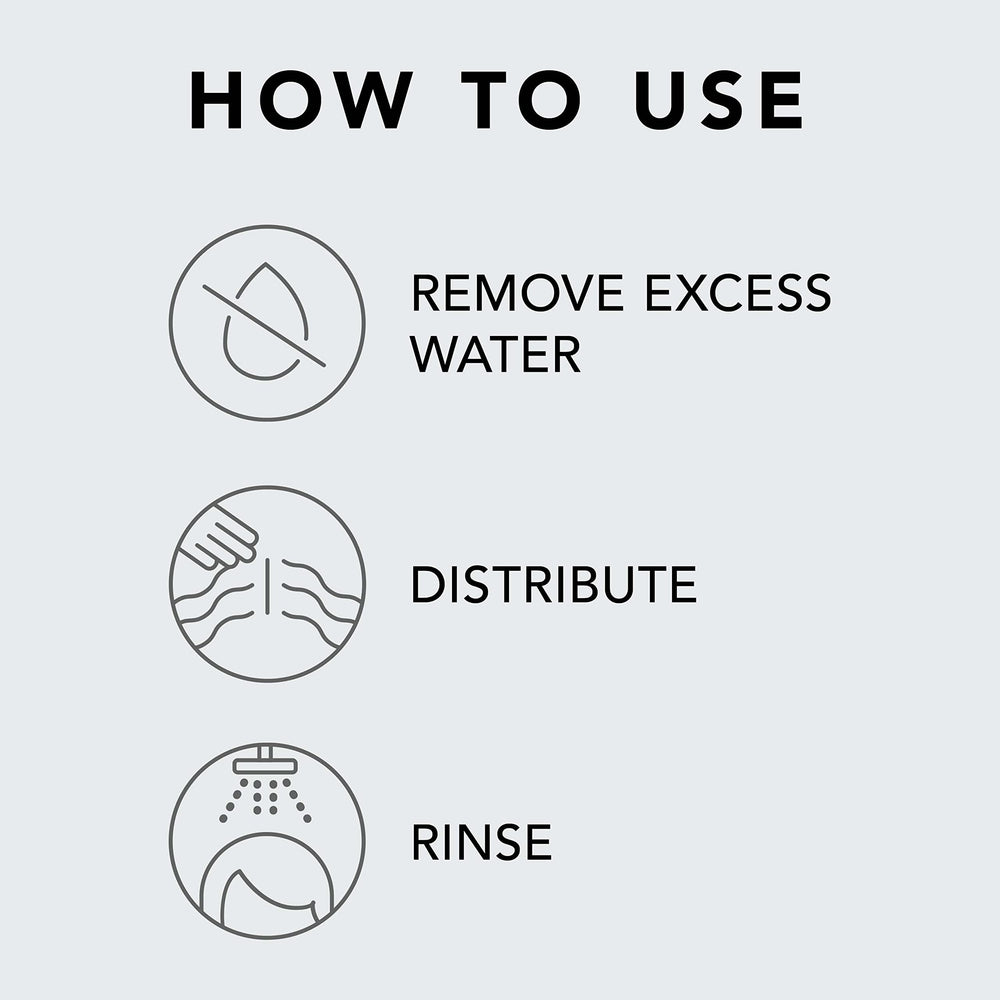 Hands applying Sebastian Drench conditioner to hair for even distribution