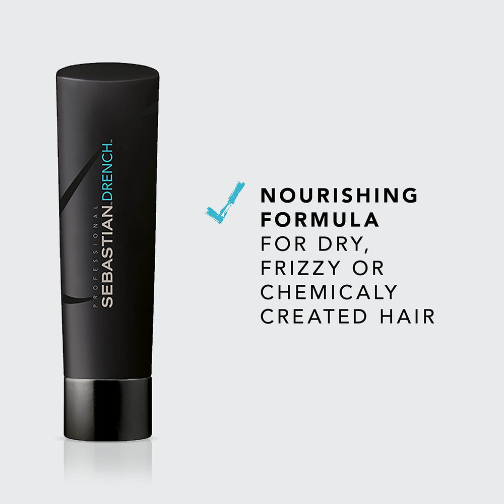 Sebastian Drench Shampoo applied on wet hair for added moisture