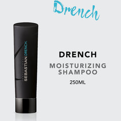 Sebastian Drench Shampoo rich lather highlighting cleansing and nourishment