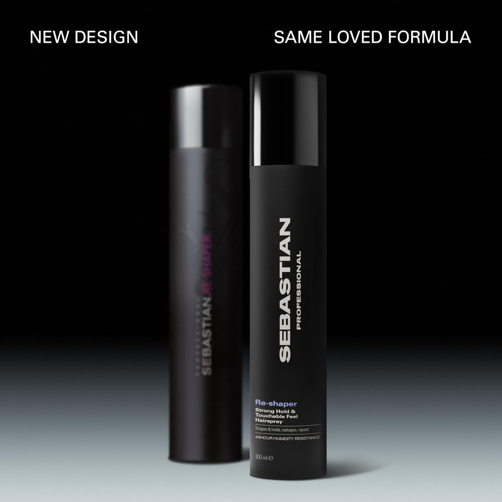 Sebastian Re-Shaper can sprayed upside down for flexible styling.