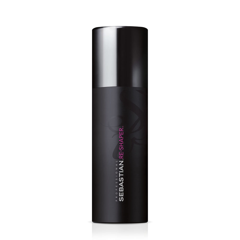 Sebastian Re-Shaper spray en botella de 1.5 oz para fijación resistente y cepillable.