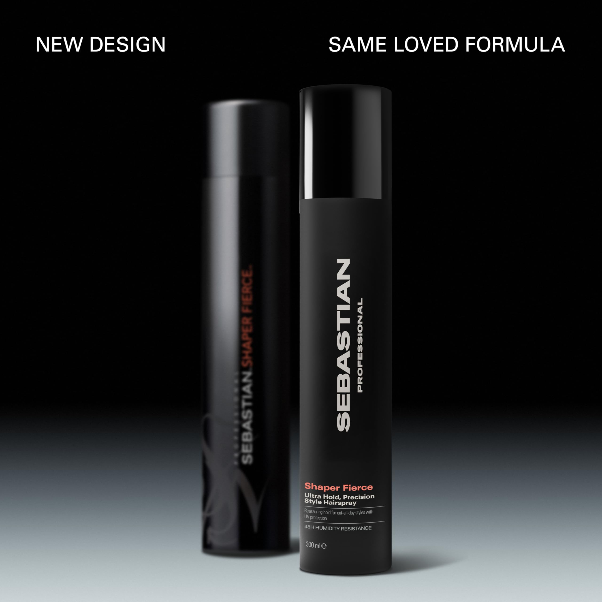 Sebastian Shaper Fierce can angled for versatile spray that shapes bold looks.