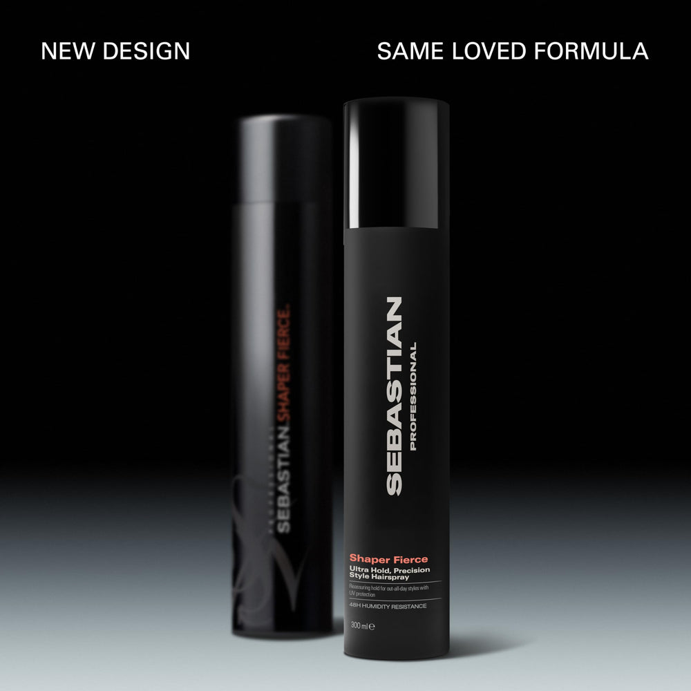 Sebastian Shaper Fierce can angled for versatile spray that shapes bold looks.