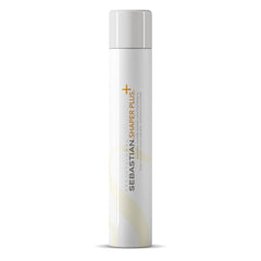 Sebastian Shaper Plus hairspray can demonstrating flexible, all-day hold