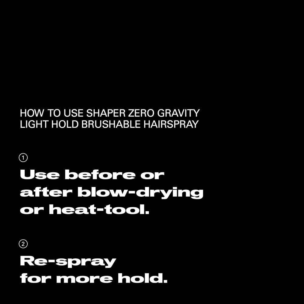 Sebastian Shaper Zero Gravity lightweight hold is ideal for fine hair and layering.