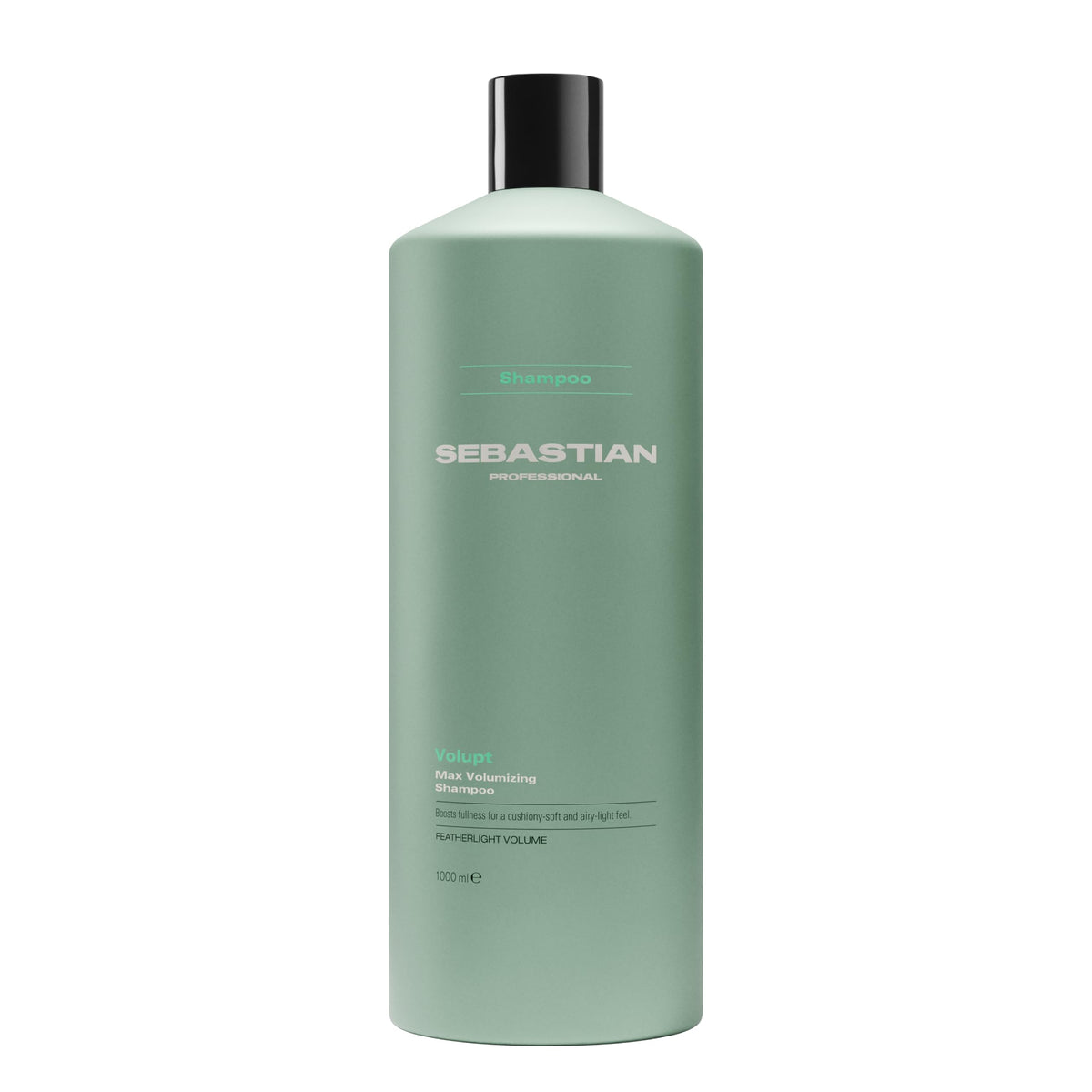 Sebastian Volupt Max Volumizing Shampoo bottle front view showing volume boost