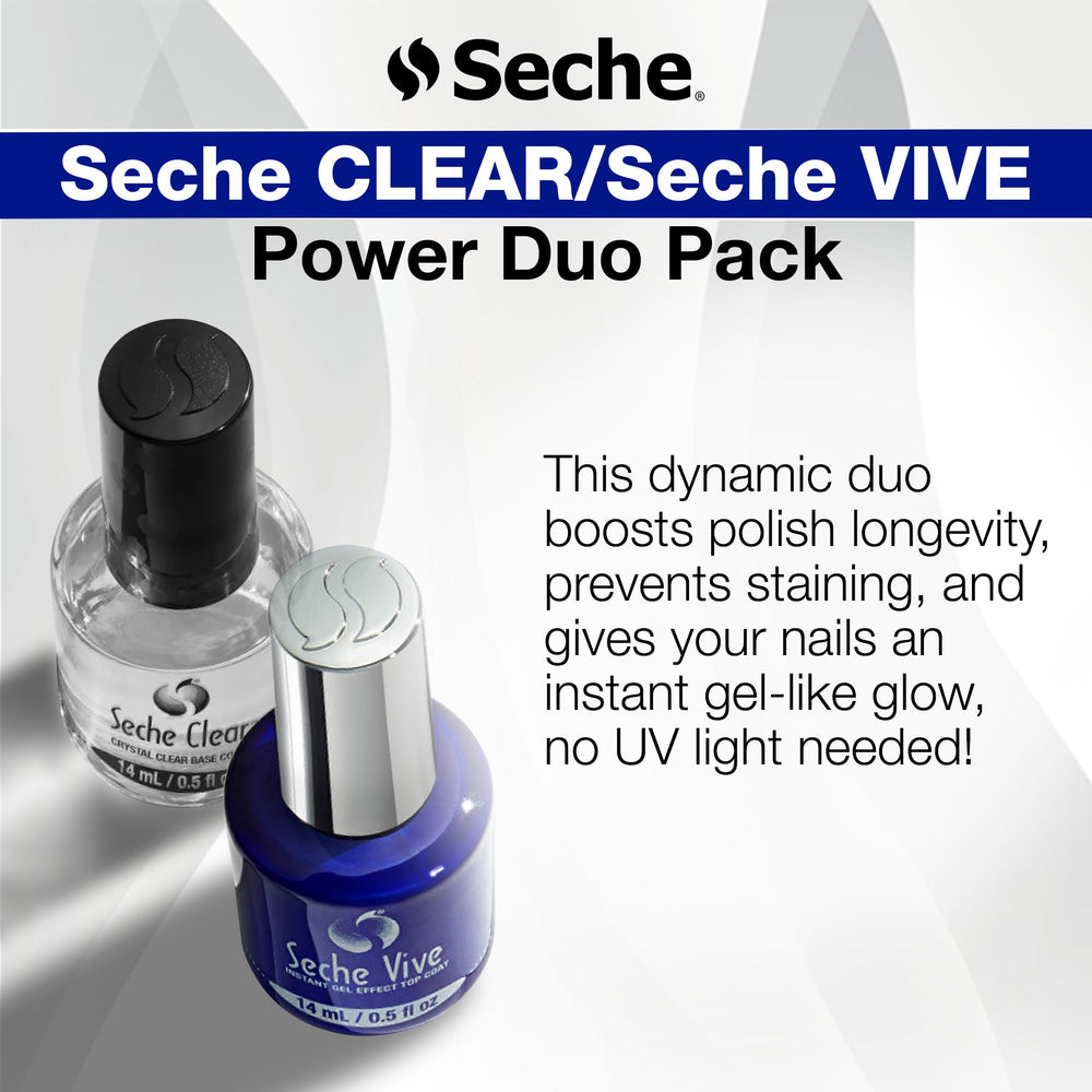Seche Clear/Vive duo pack front view in manicure set