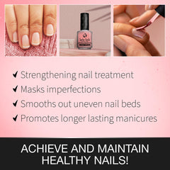 Nails before Seche Forte base coat application showing natural texture