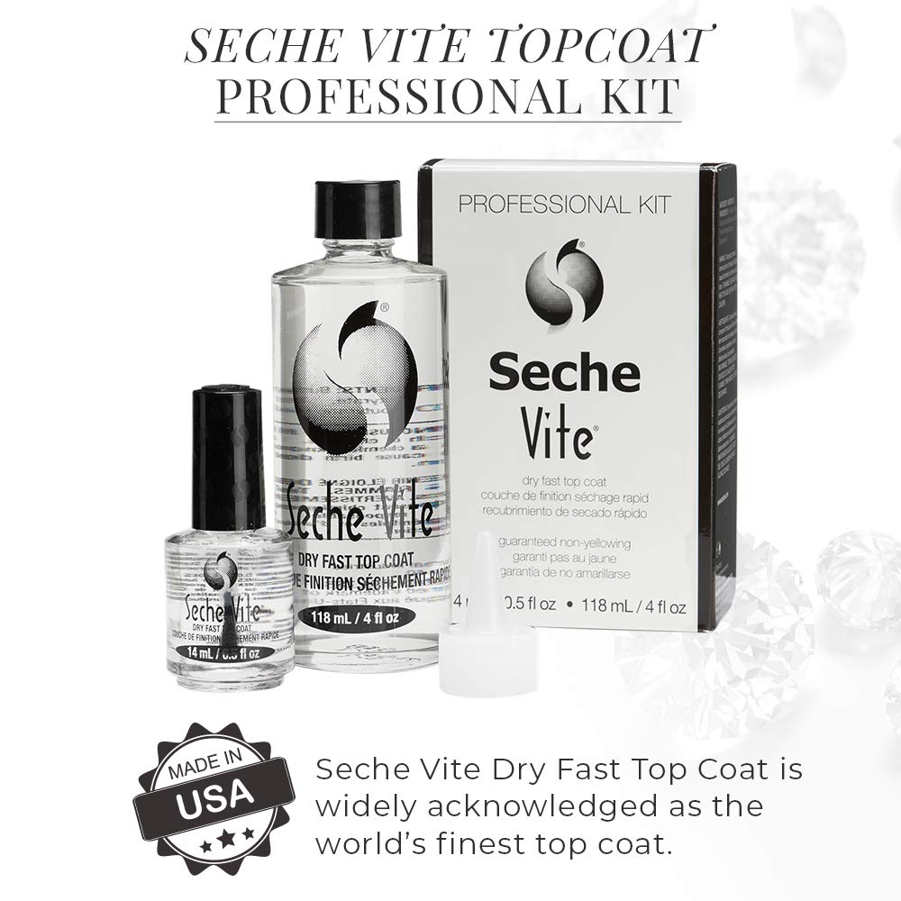 Seche Vite brillo sin necesidad de lámpara, ideal para retoques en casa.