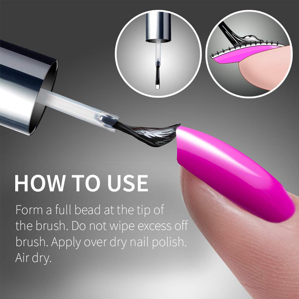 Seche Vive compatible con uñas naturales y extensiones para un look gel