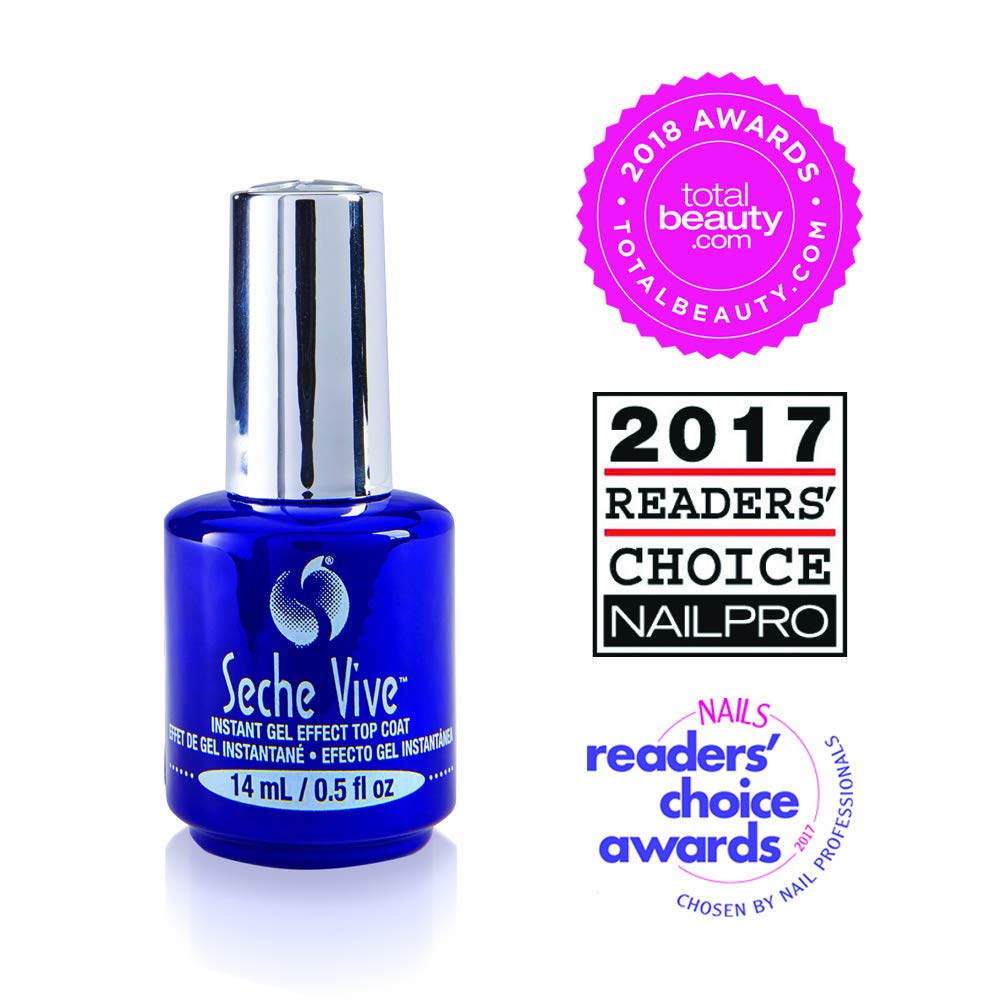 Seche Vive secado rápido, capa superior de gel para manicuras rápidas