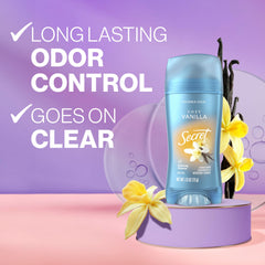 Secret Fresh Invisible Solid application gesture with odor protection