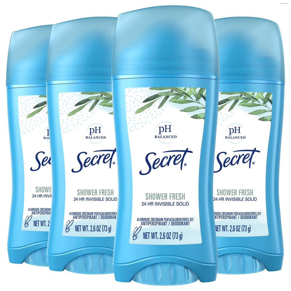 Secret antiperspirant en empaque compacto para uso diario sin marcas visibles.