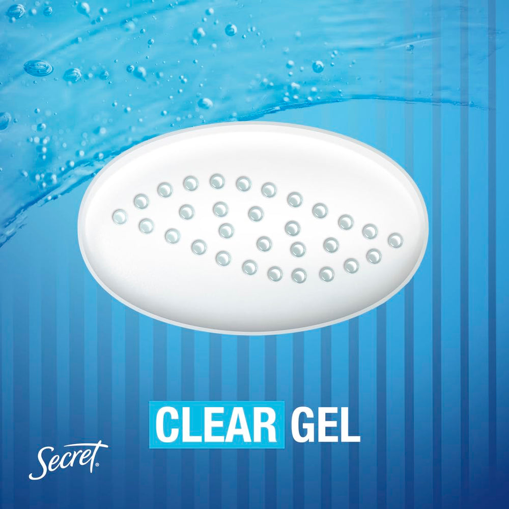 Aplicación seca de Secret: gel transparente listo para usar
