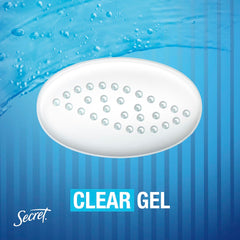 Aplicación seca de Secret: gel transparente listo para usar