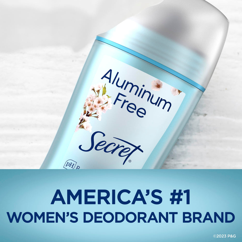 Secret Cherry Blossom deodorant dry solid texture ready for easy application