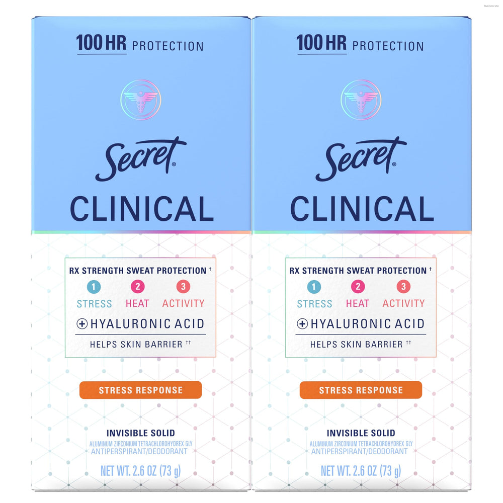 Secret Clinical Strength bottle front offers reliable protection for busy days.