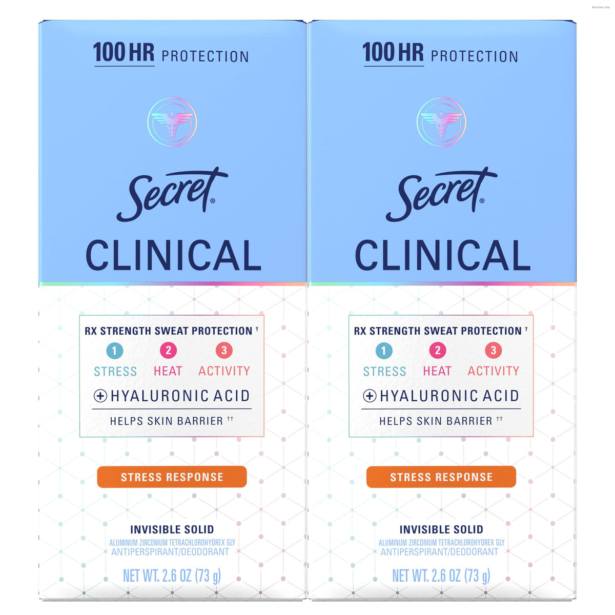 Secret Clinical Strength bottle front offers reliable protection for busy days.