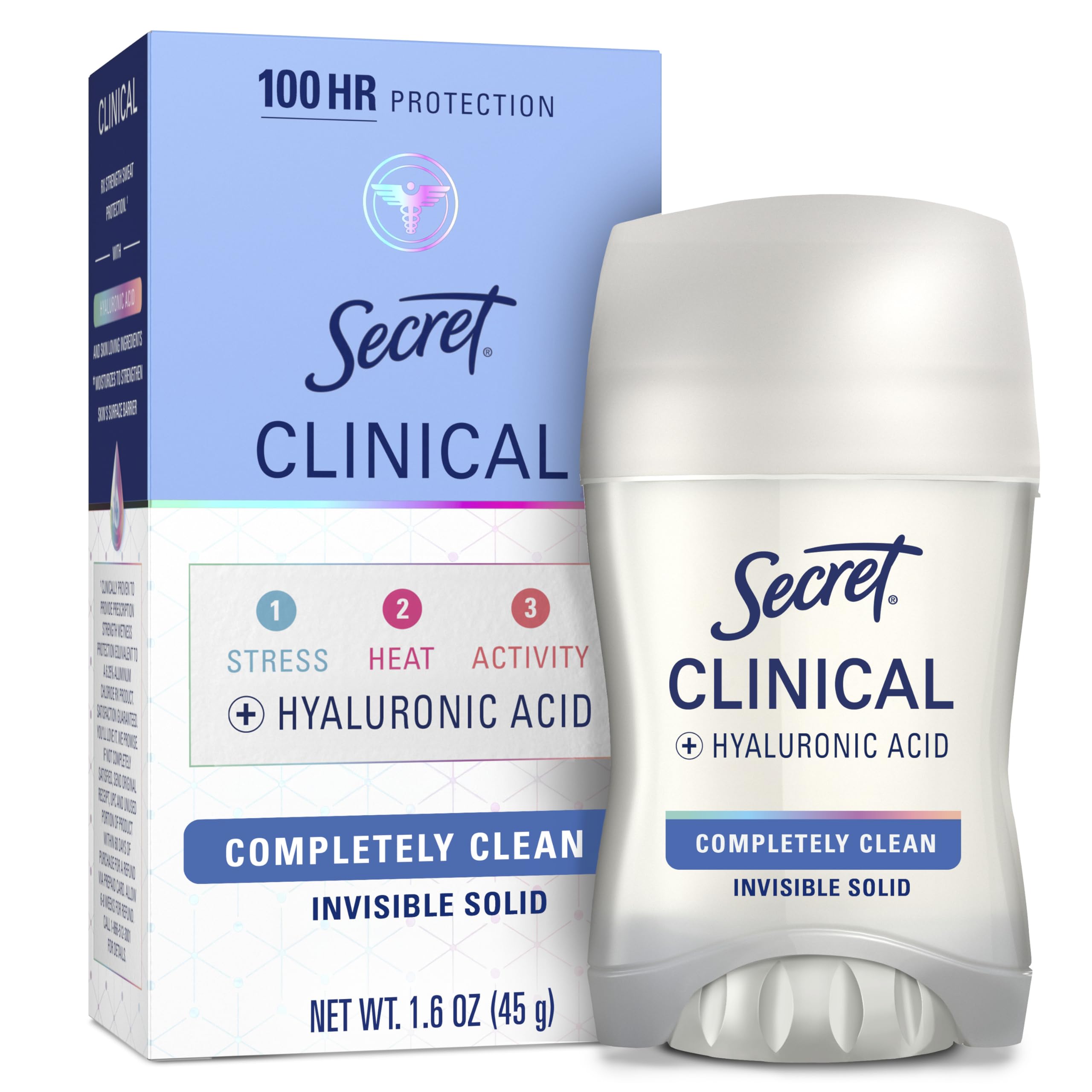 Secret Clinical Strength deodorant stick application for reliable all-day protection