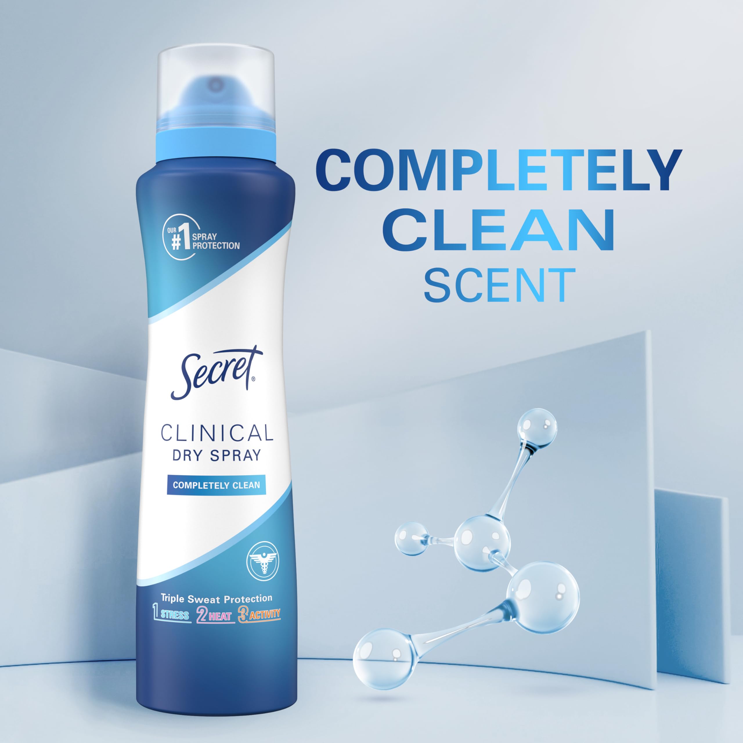 Envase compacto de Secret para llevar en el bolso.