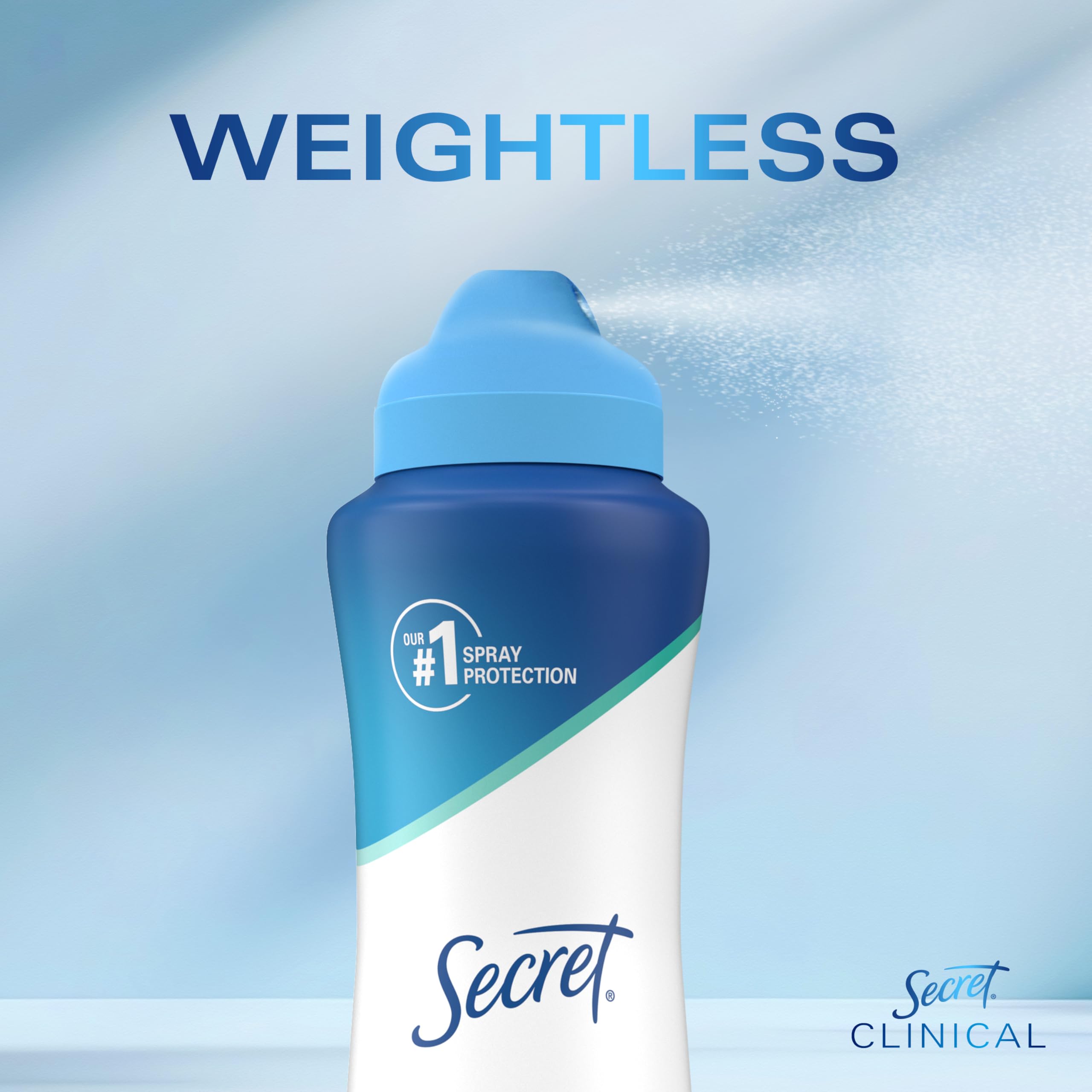 Mujer activa usa Secret para protección durante el entrenamiento.