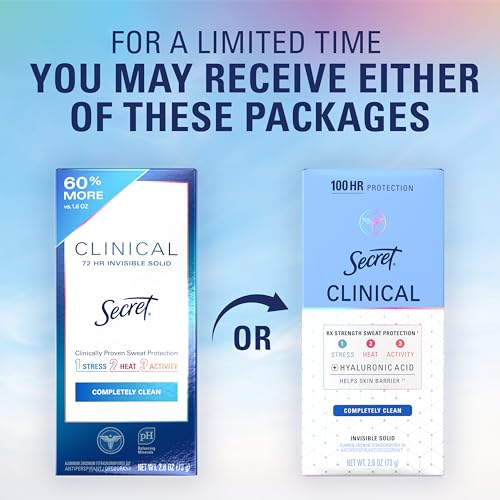 Secret Clinical Strength for women on display in a two-pack