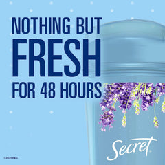Secret Lavanda: control de olor de 48 horas con desodorante invisible.