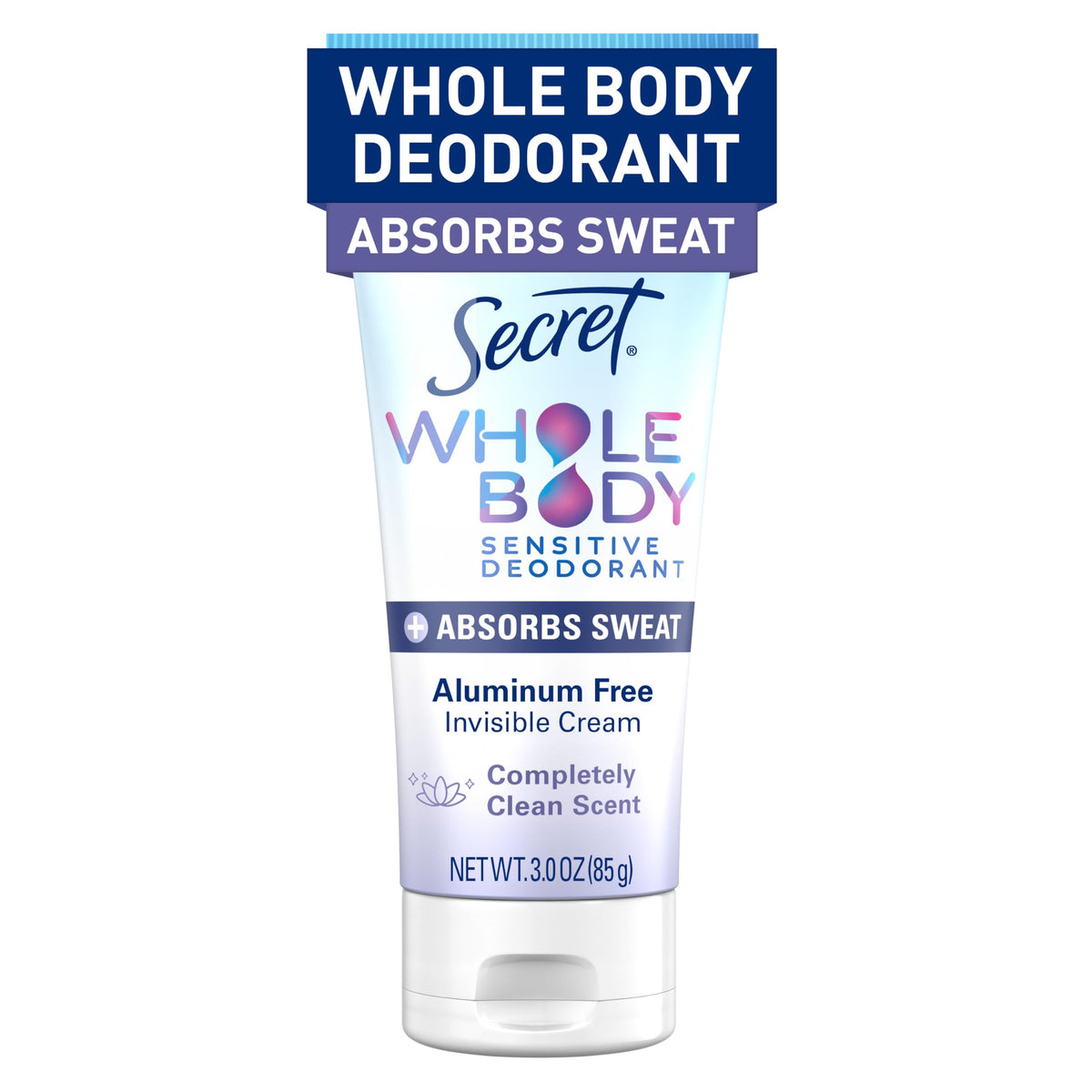 Secret crema desodorante cuerpo, aplicación suave y cómoda