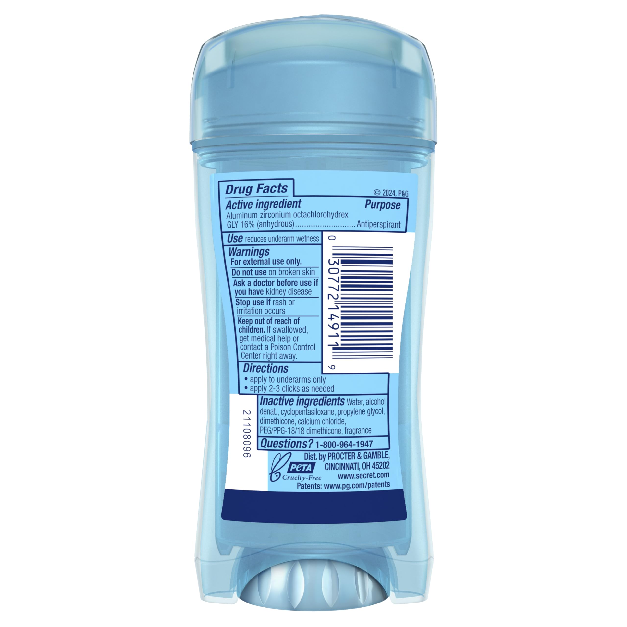Secret envase compacto de 2.6 oz, práctico para la bolsa