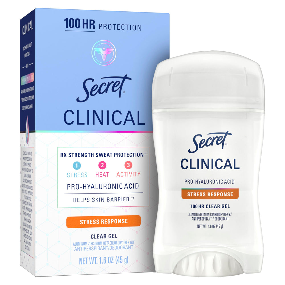 Secret desodorante gel claro 100h protege contra el sudor durante todo el día