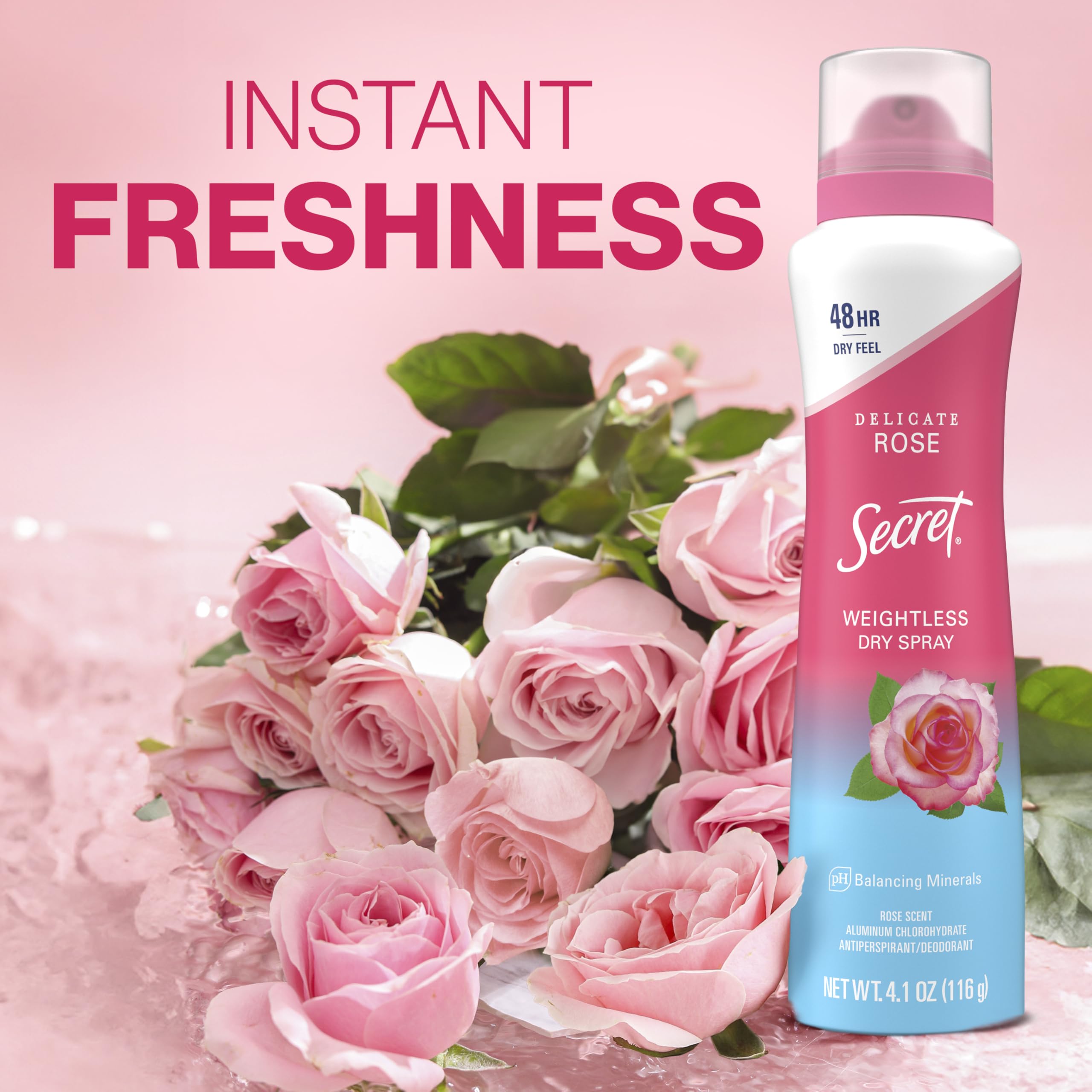 Secret desodorante para mujer, libre de ceras y alcohol