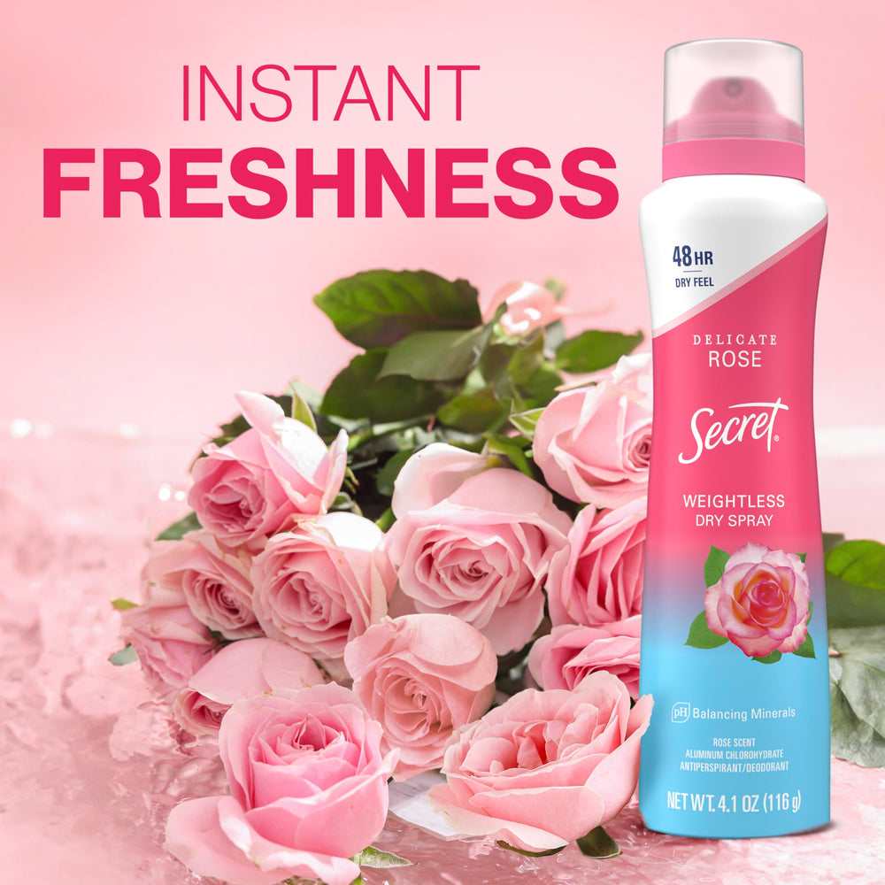 Secret desodorante para mujer, libre de ceras y alcohol