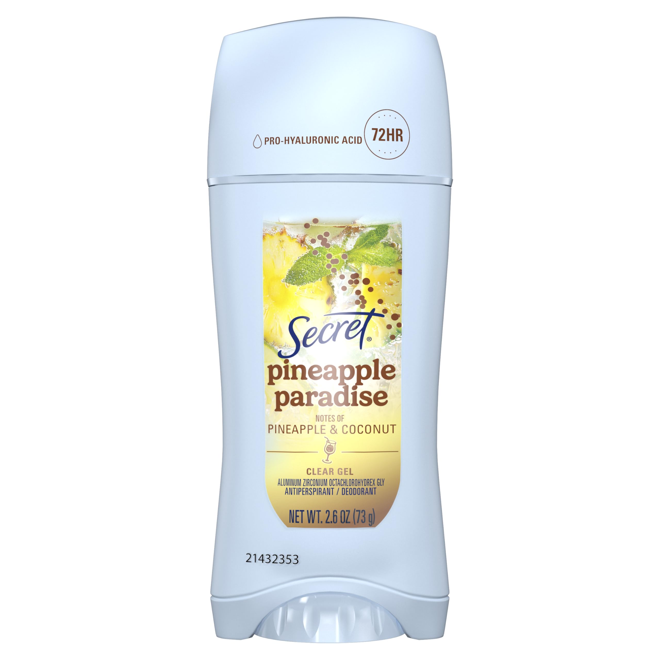 Secret Paraiso de Piña: botella del desodorante con aroma frutal para uso diario.