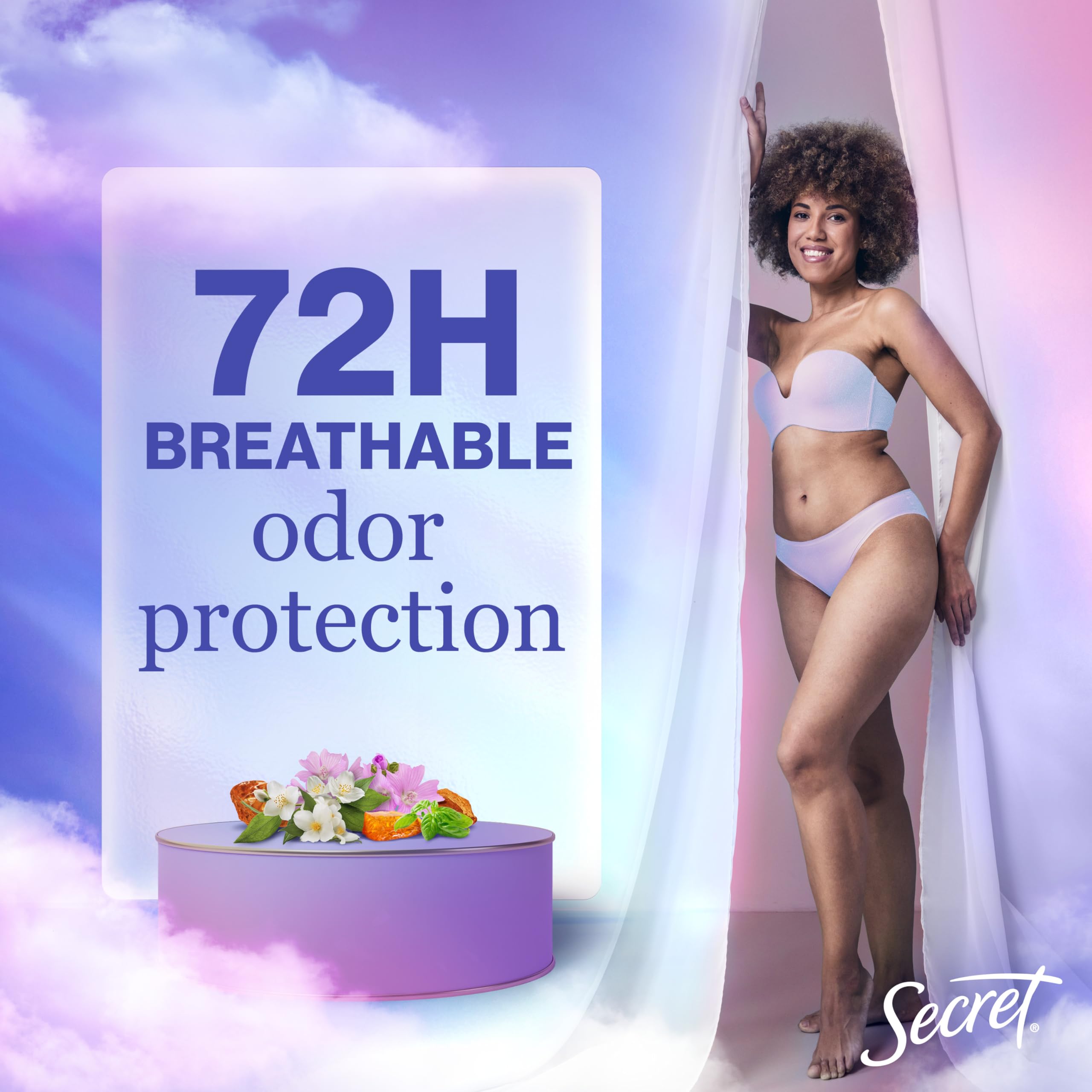 Secret protección de olor 72 horas para días activos