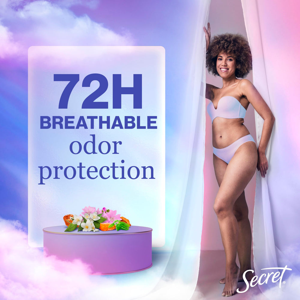 Secret protección de olor 72 horas para días activos