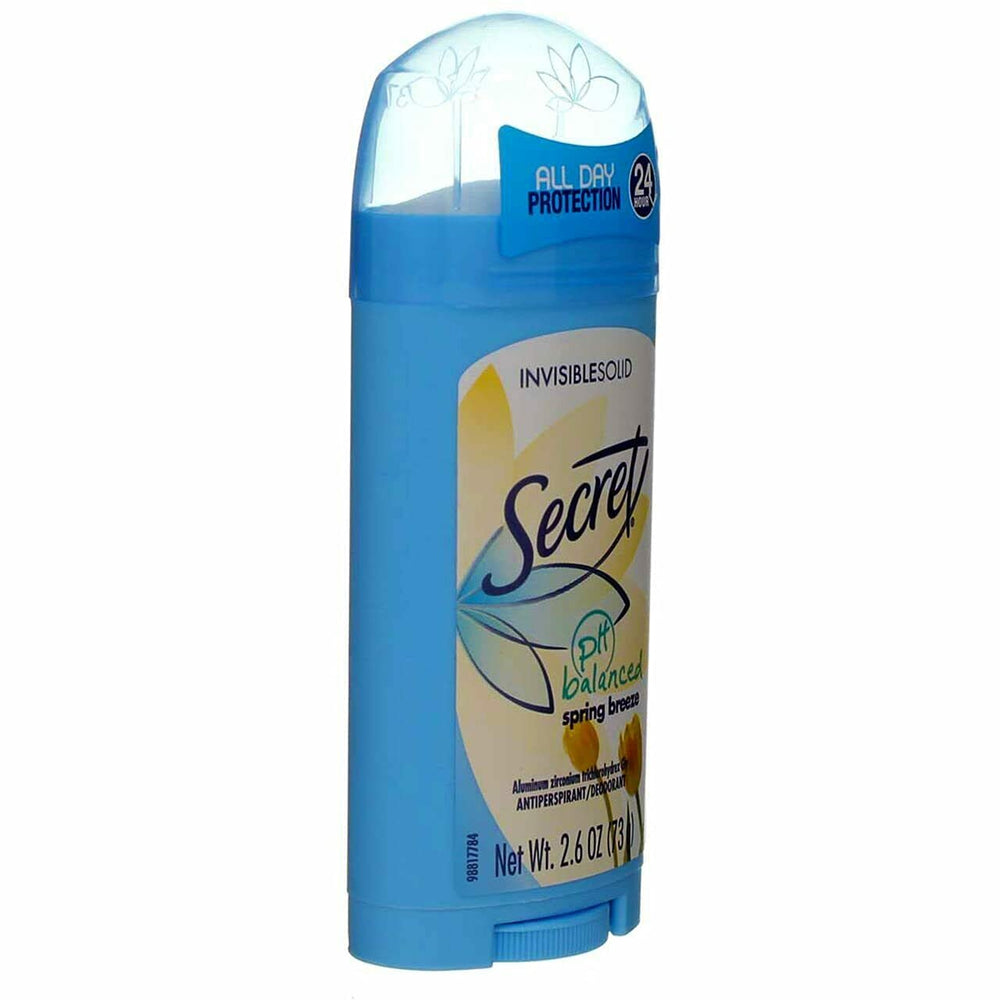 Secret Desodorante Spring Breeze pack3, práctico pack de tres barras para uso diario.