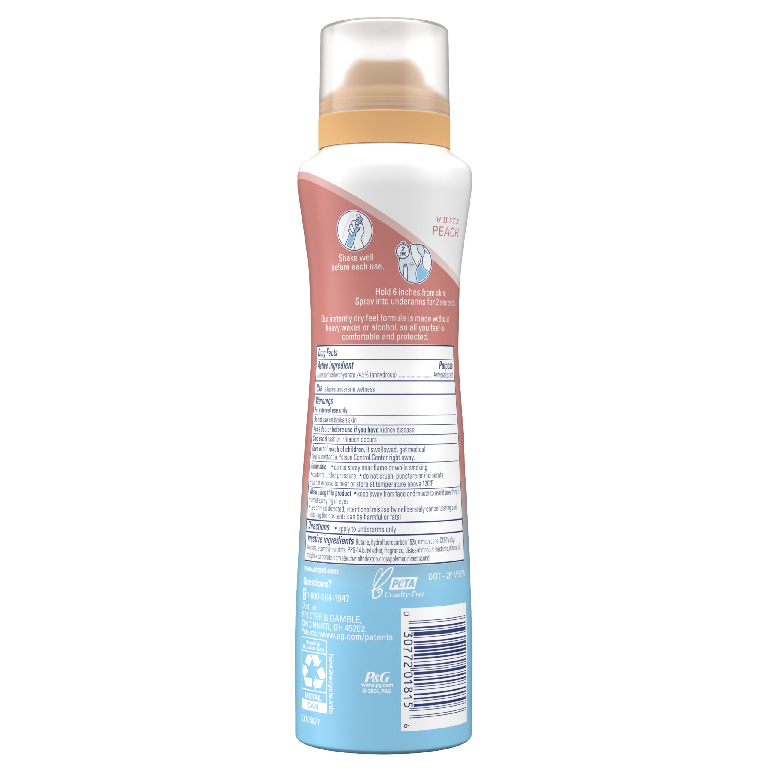 Secret Dry Spray gym and date-night ready, versatile protection.