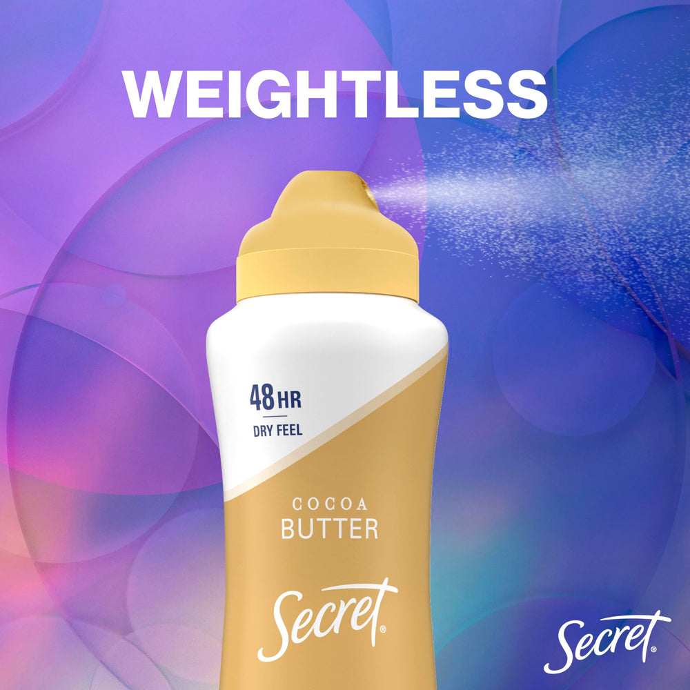 Secret Dry Spray minerals balance ingredients demonstrating skin-friendly care