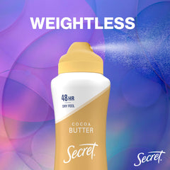 Secret Dry Spray minerals balance ingredients demonstrating skin-friendly care