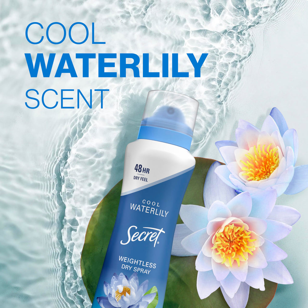 Secret Dry Spray demonstrates 48-hour odor protection in action
