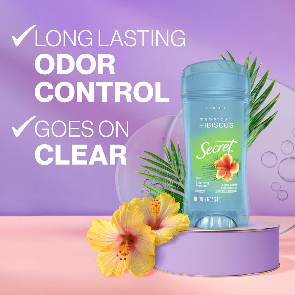Secret Fresh deodorant showing 72-hour odor protection in action