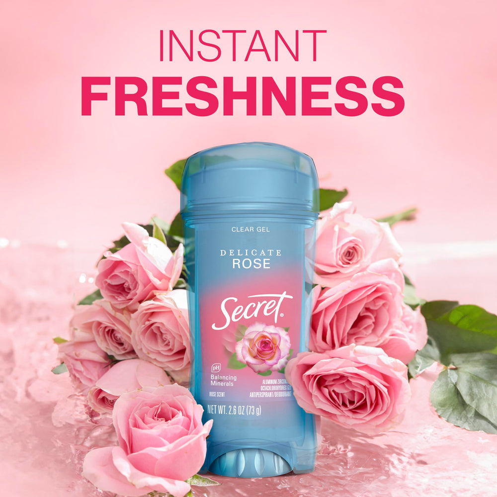 Secret Fresh 72-hour protection graphic communicates extended odor control.