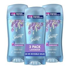 Secret Fresh Luxe Lavender barra invisible en aplicación suave para todo el día