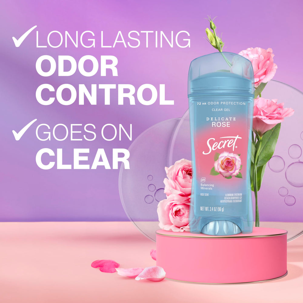 Secret Fresh aplicación suave en gel claro para uso diario cómodo